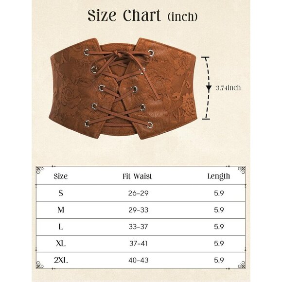 Women\'s Brown Elastic Stretch Corset Waist Cincher Belt With Press Button main image 4